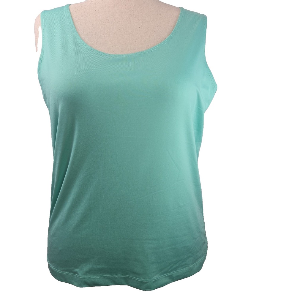 Chico's Size 3 Microfiber Contemporary Basic Tank Top - Mint